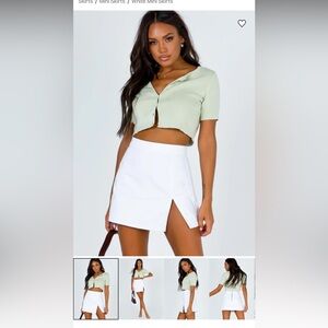 Princess Polly the Lola Lioness mini skirt white